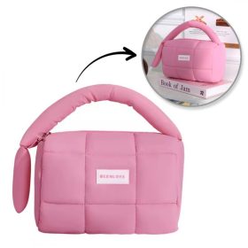   Női steppelt kozmetikai táska füllel 18,5 x 12,5 x 13 cm KS140R