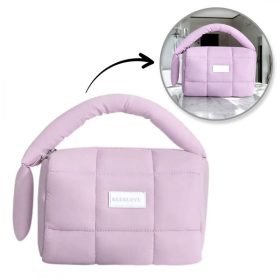   Női steppelt kozmetikai táska füllel 18,5 x 12,5 x 13 cm KS140FIO