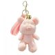 Bolyhos Plüssmackó kulcstartó, plüss rózsaszín BRL359R