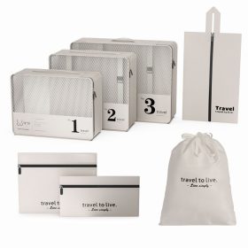   7 darabos kozmetikai táska és szervező utazókészlet KS142K