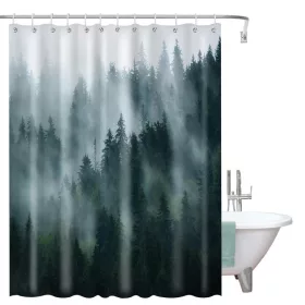 Zuhanyfüggöny, 3D nyomtatott, vízálló 200x180 cm ZPR21