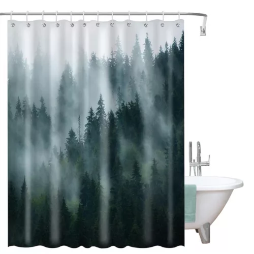 Zuhanyfüggöny, 3D nyomtatott, vízálló 200x180 cm ZPR21
