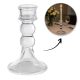 Dekoratív üveg gyertyatartó Glamour 12,5 cm - SW17