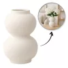 Kerámia váza dobozban, minimalista stílusú 20,5×13,5cm - WAZ05