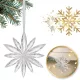 Átlátszó hópehely medálok szett, 12 darabos csomag BSN70