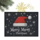Karácsonyi lábtörlő MERRY MERRY CHRISTMAS fekete 60x90cm DYW15
