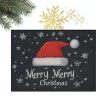 Karácsonyi lábtörlő MERRY MERRY CHRISTMAS fekete 60x90cm DYW15