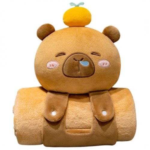 Puha takaró párnával CAPYBARA XL Flanel 100*170cm VASTAG PUHA TAKARÓ20