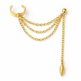 Levél fülbevaló, láncok K625Z