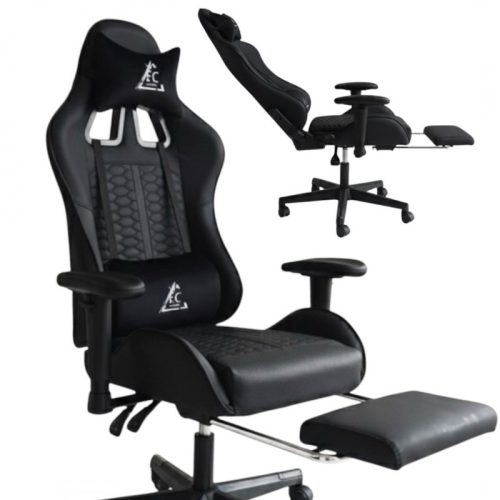 EvoChair forgó gamer szék masszírozóval és állítható karfákkal KO45CZ