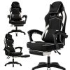 VECTOR forgó gamer szék masszírozóval és lábtartóval KO48B
