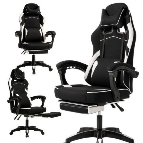 VECTOR forgó gamer szék masszírozóval és lábtartóval KO48B
