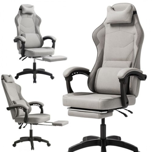 VECTOR forgó gamer szék masszírozóval és lábtartóval KO48SZ
