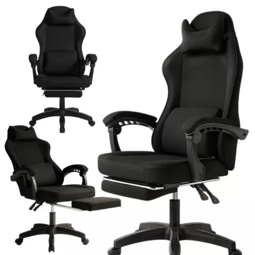 VECTOR forgó gamer szék masszírozóval és lábtartóval KO48CZ