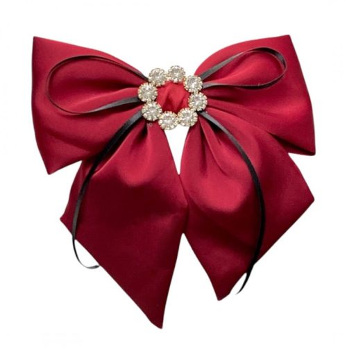 Bordó masnis hajcsat gyémántokkal XL SP441BOR