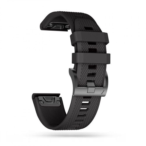 Tech-Protect smooth garmin fenix 5 / 6 / 6 pro / 7 fekete szíj