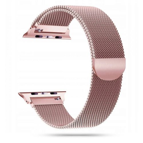 TECH-PROTECT Apple Watch 1/2/3/4/5/6/SE 42/44mm rozsdamentes acél szíj, rózsaszín