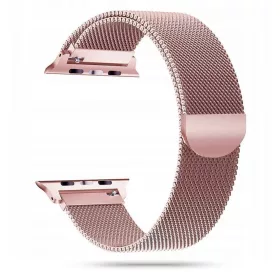   Tech-Protect Milaneseband Apple Watch rozsdamentes acél szíj 1/2/3/4/5/6 / SE (38 / 40mm) rózsaszín