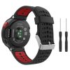 Tech-Protect Garmin Forerunner 220/230/235/630/735 Szilikon óraszíj, Fekete/piros