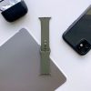 Tech-Protect Smoothband óraszíj, Apple Watch 1/2/3/4/5/6 / SE-hez, 42 / 44mm, szilikon, Army Green