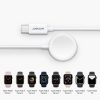 Kábel Apple Watch Joyroom S-IW004 töltéséhez, USB-C, mágneses töltés, 2,5 W, 1,2 m, fehér