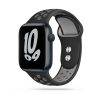 TECH-PROTECT SOFTBAND APPLE WATCH  4 / 5 / 6 / 7 / 8 / SE / ULTRA (42 / 44 / 45 / 49 MM) szíj fekete/szürke