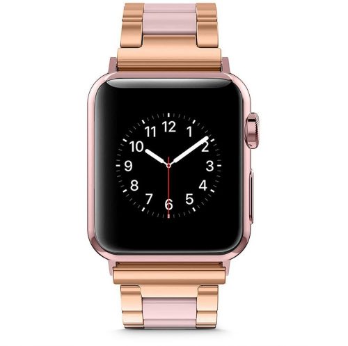 Tech-Protect Modern rozsdamentes acél szíj, amely kompatibilis az Apple Watch 1/2/3/4/5/6/7/SE (38/40/41mm) órával, Pearl