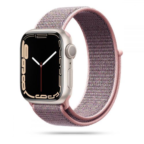 Tech-Protect nylon apple watch 4 / 5 / 6 / 7 / 8 / se (38 / 40 / 41 mm) pink sand szíj