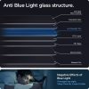 Spigen Glass Tr Ez Fit iPhone 13 / 13 Pro telefon képernyővédő fólia, üveg, teljes rögzítőkészlet, 2 db, Antiblue