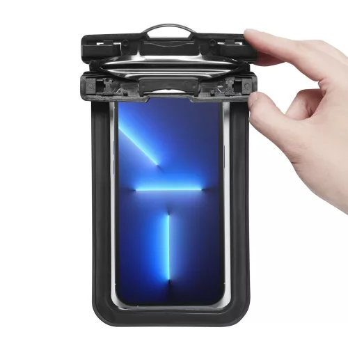 2 db Spigen A601 Black univerzális vízálló tok készlet