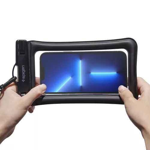 2 db univerzális vízálló huzatból álló készlet Spigen A610 Black
