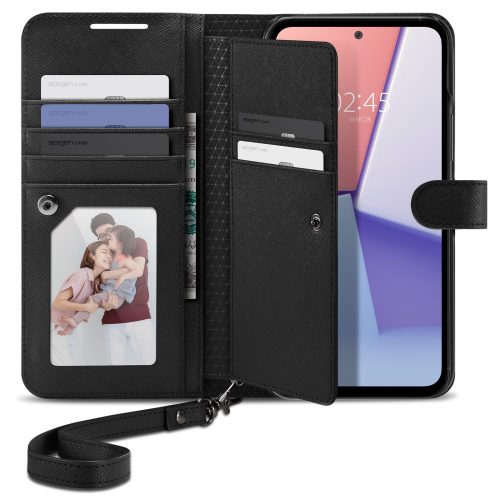 Spigen Wallet A€Ťsa€Ť Plus Galaxy A54 5G Black telefontok fekete