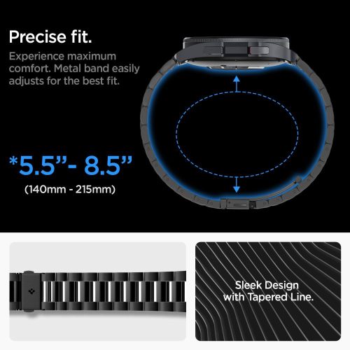 Spigen Modern Fit Band Samsung Galaxy Watch 6 Classic (47 Mm) fekete - okosóra szíj