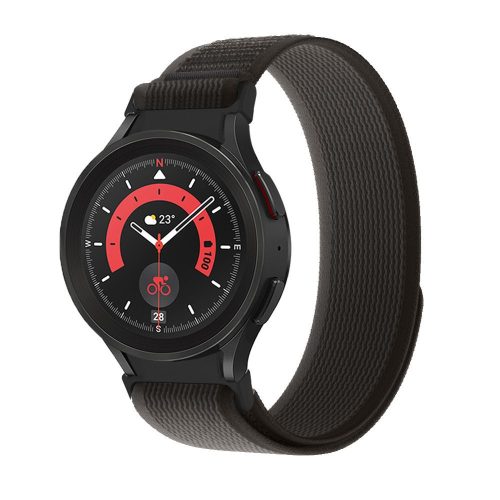 Tech-Protect nylon Samsung Galaxy Watch 4 / 5 / 5 Pro / 6 fekete/narancssárga - okosóra szíj