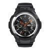 Samsung Galaxy Watch 4 / 5 (44 MM) okosóra szíj+tok - Tech-Protect Pro fekete szilikon szíj+tok