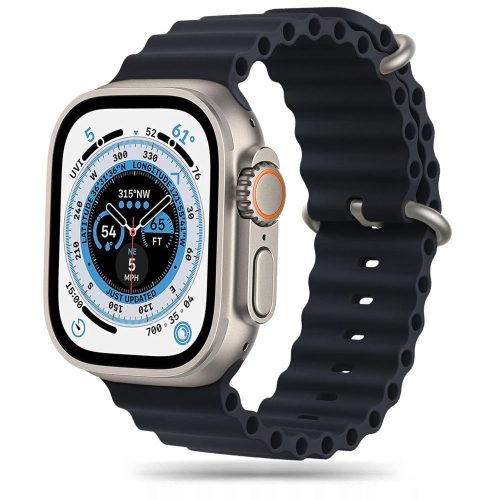 Tech-Protect Icon Pro műanyag szíj kompatibilis Apple Watch 4/5/6/7/8/SE/Ultra 42/44/45/49mm Black