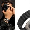 Tech-Protect Nylon Pro textil szíj kompatibilis Apple Watch 4/5/6/7/8/SE/Ultra 42/44/45/49mm zöld/fekete