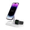 Tech-Protect Qi univerzális vezeték nélküli töltő állomás - 15W - Tech-Protect A22 3in1 Wireless Charger for Phone + Watch + Earphone - fehér (FN0487) - Vezeték nélküli töltők