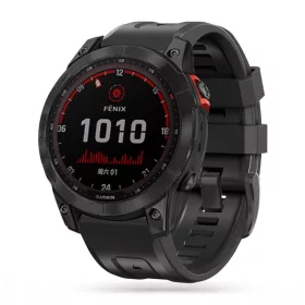  Tech-Protect Iconband műanyag szíj, kompatibilis a Garmin Fenix 5/6/6 Pro/7 eszközökkel, fekete