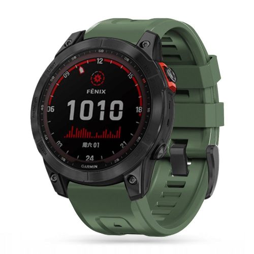 Tech-Protect Iconband műanyag szíj kompatibilis a Garmin Fenix 5/6/6 Pro/7 Army Green termékkel