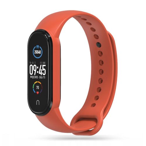 Tech-Protect Icon szilikon szíj kompatibilis a Xiaomi Mi Band 5/6/6 NFC/7 Orange telefonnal