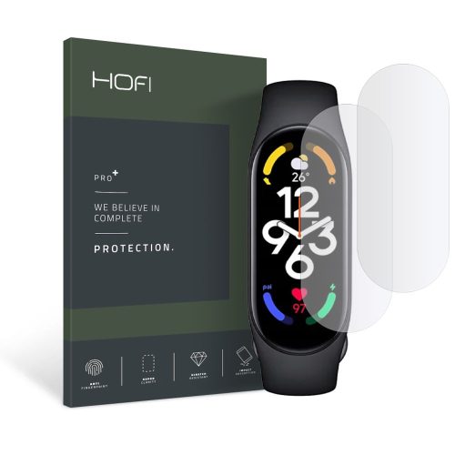 Glass Pro HOFI Hydroflex Pro védőfólia készlet, 2 db, kompatibilis a Xiaomi Mi Band 7 Clear eszközzel