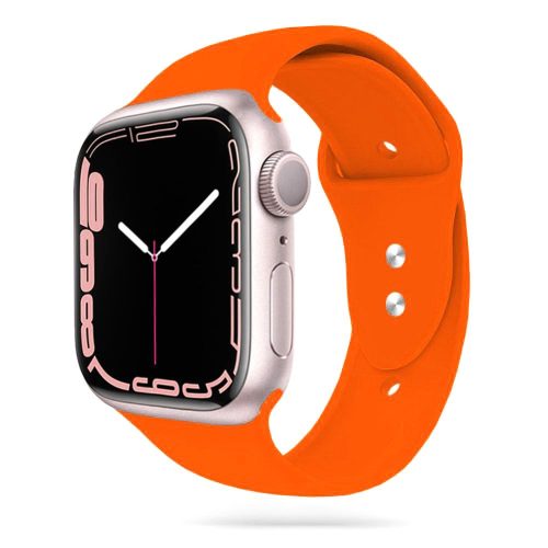 Tech-Protect Icon szilikon szíj kompatibilis Apple Watch 4/5/6/7/8/SE/Ultra 42/44/45/49mm Orange