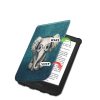 PocketBook Color / Touch Lux 4 / 5 / HD 3 - E-könyv/E-book olvasó tok, elefánt mintás