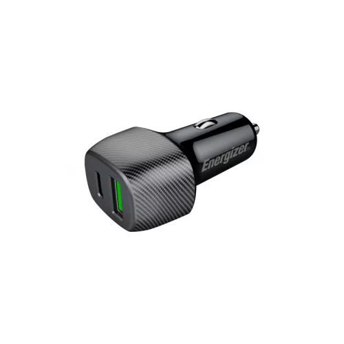 Energizer Ultimate - USB-C & USB-A 38W PD + QC3.0 autós töltő fekete