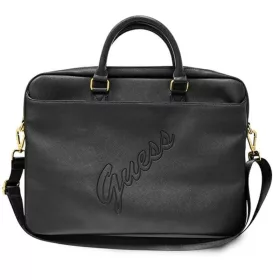   Guess Saffiano Script Computer táska - Notebook táska 15 "(fekete)
