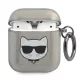 Karl Lagerfeld Choupette Head Glitter - Airpods (fekete)
