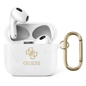 GUESS 4G GLITTER - AIRPODS 3 (átlátszó)