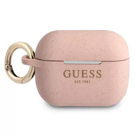 Guess Silicone Glitter Est - Airpods (rózsaszín)