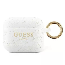 Guess Silicone Glitter Est - AirPods Pro (fehér)